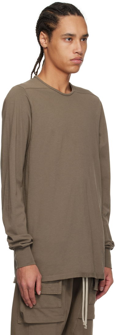 Tričko Rick Owens Rick Owens DRKSHDW Hollywood Level Long Sleeve T-Shirt Hnedá | DU01E3260 RN, 1