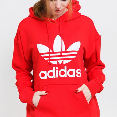 Mikina adidas Originals Trefoil Hoodie Červená | HE6953, 1