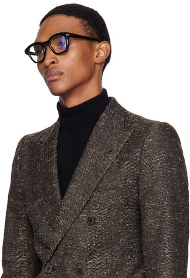 Slnečné okuliare Tom Ford Geometric Full-Rim Acetate Optical Glasses Čierna | FT5961-B_49001, 3