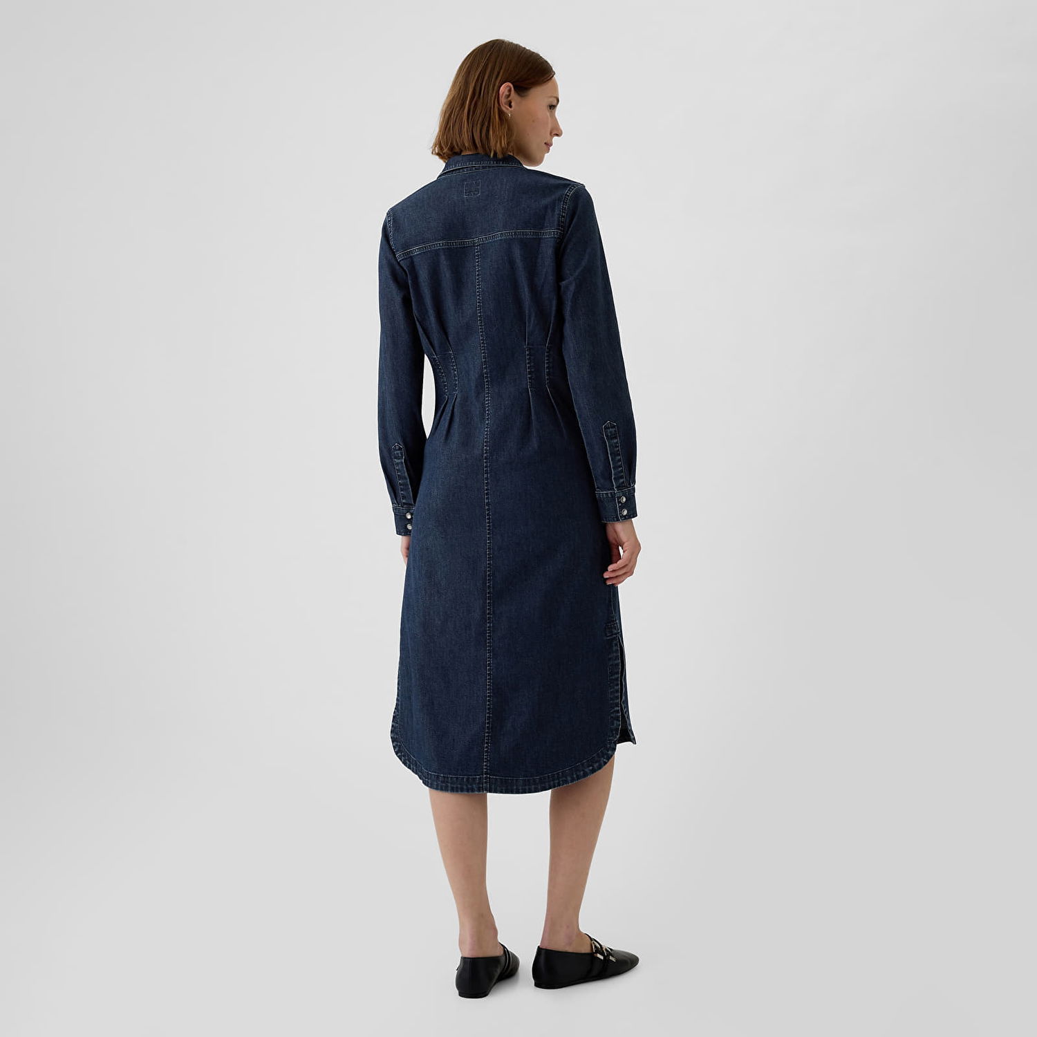Šaty GAP Dress Denim Dress Dark Wash XS Čierna | 516975-00, 1