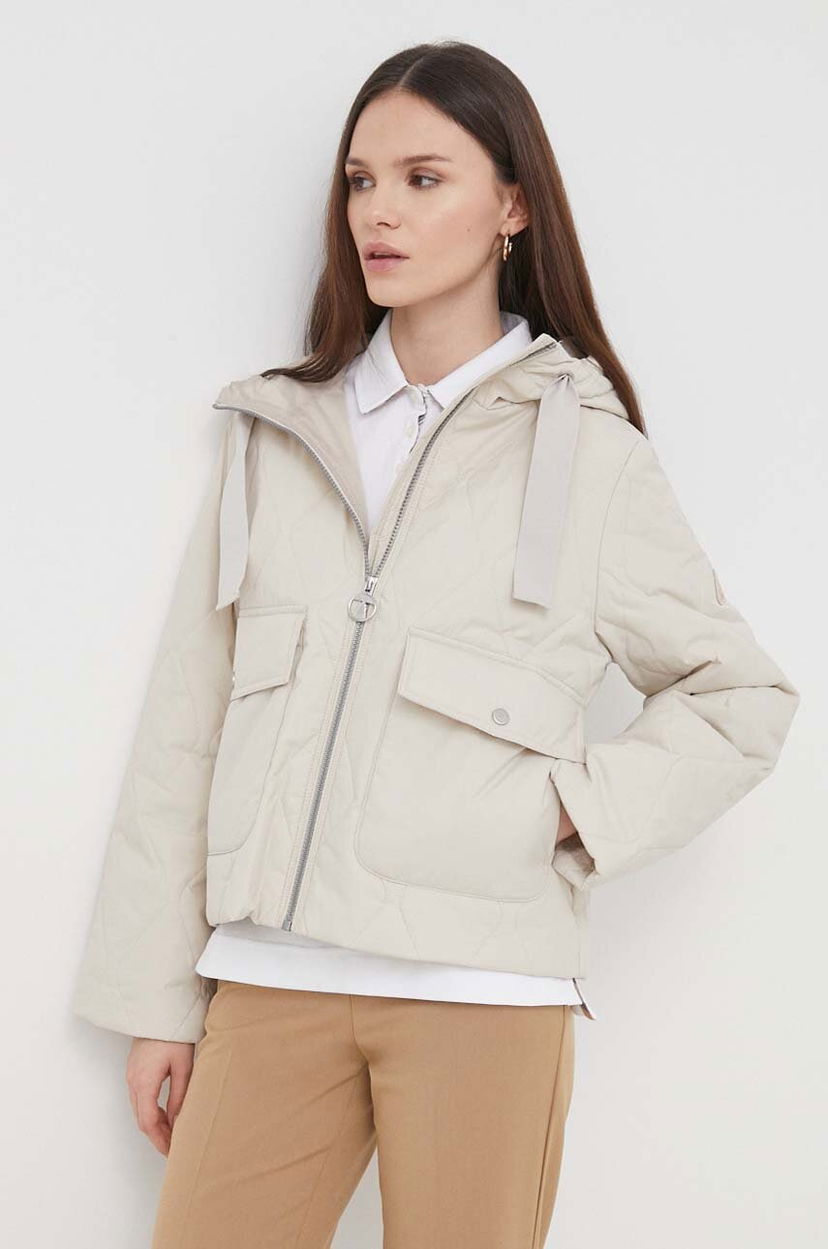 Bunda Barbour Barbour Venton Quilted Hooded Jacket Béžová | LQU1722