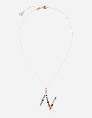 Náhrdelník Dolce & Gabbana Rainbow Alphabet N Pendant Necklace Rôznofarebný | WAMR2GWMIXNZOO00, 0
