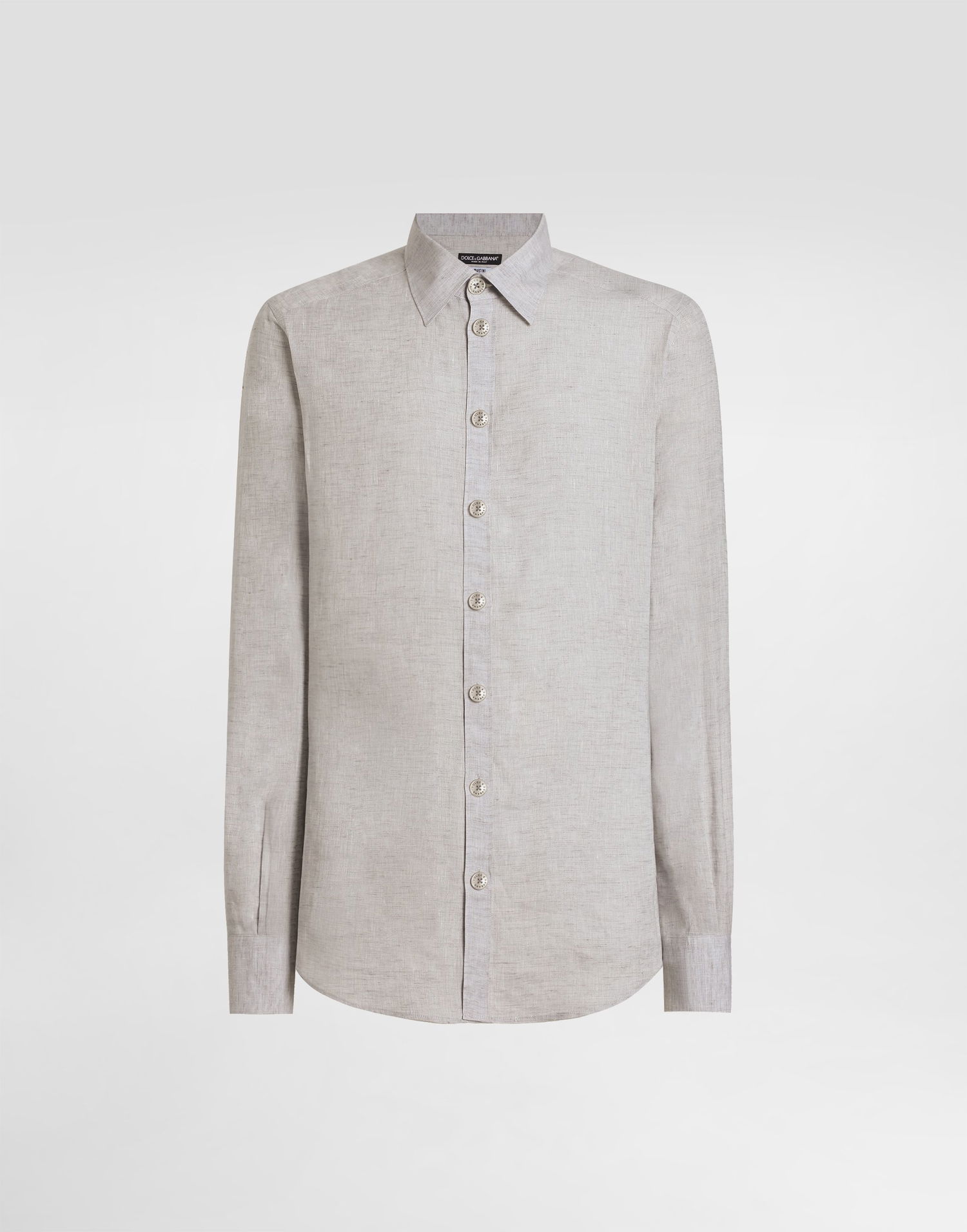 Košeľa Dolce & Gabbana Dolce & Gabbana Martini Linen Shirt Šedá | G5MM4ZGJ662S8290, 0
