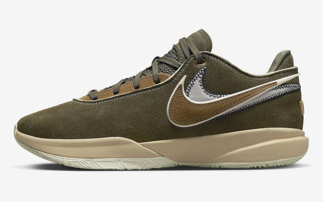 LeBron 20 "Olive Suede"