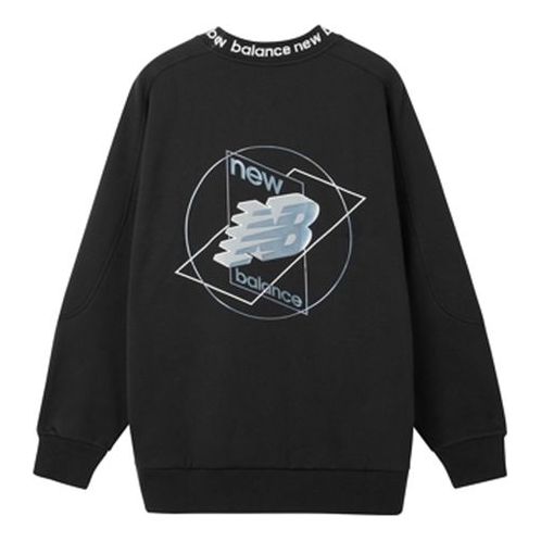 Mikina New Balance Graphic Print Sweatshirt Čierna | AMT04365-BK, 0