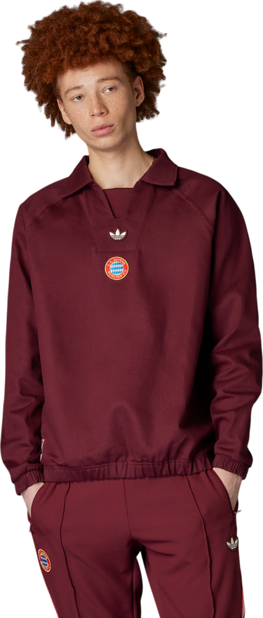 Sveter adidas Originals FC Bayern München Icon Sweatshirt Vínová | jf0596, 3