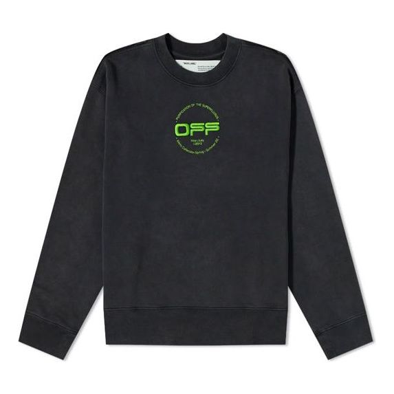 Sveter Off-White Off-White Back Sweatshirt Čierna | OMBA037R20E300131088