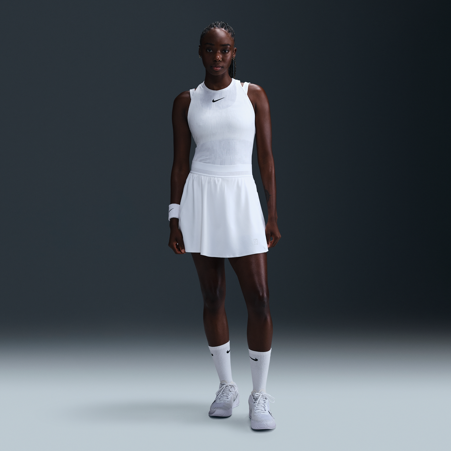 Sukňa Nike NikeCourt Ace Advantage Dri-FIT Tennis Skirt Biela | FZ6726-100, 0