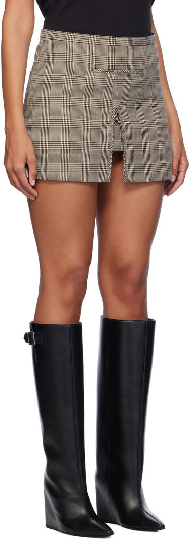 Sukňa Courrèges Tailored Prince Of Wales Miniskirt Hnedá | 324CJU180PL0166, 1