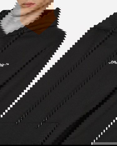 Mikina Off-White Logo Slim Hooded Sweatshirt Black Čierna | OMBB097C99FLE007 1001, 5