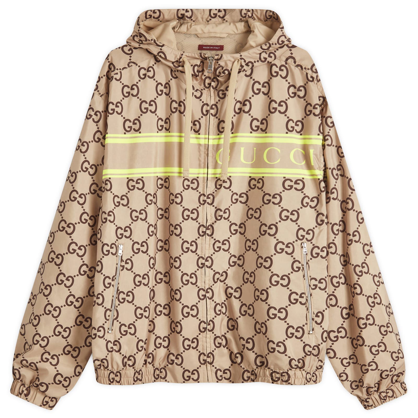 GG Monogram Logo Hooded Jacket