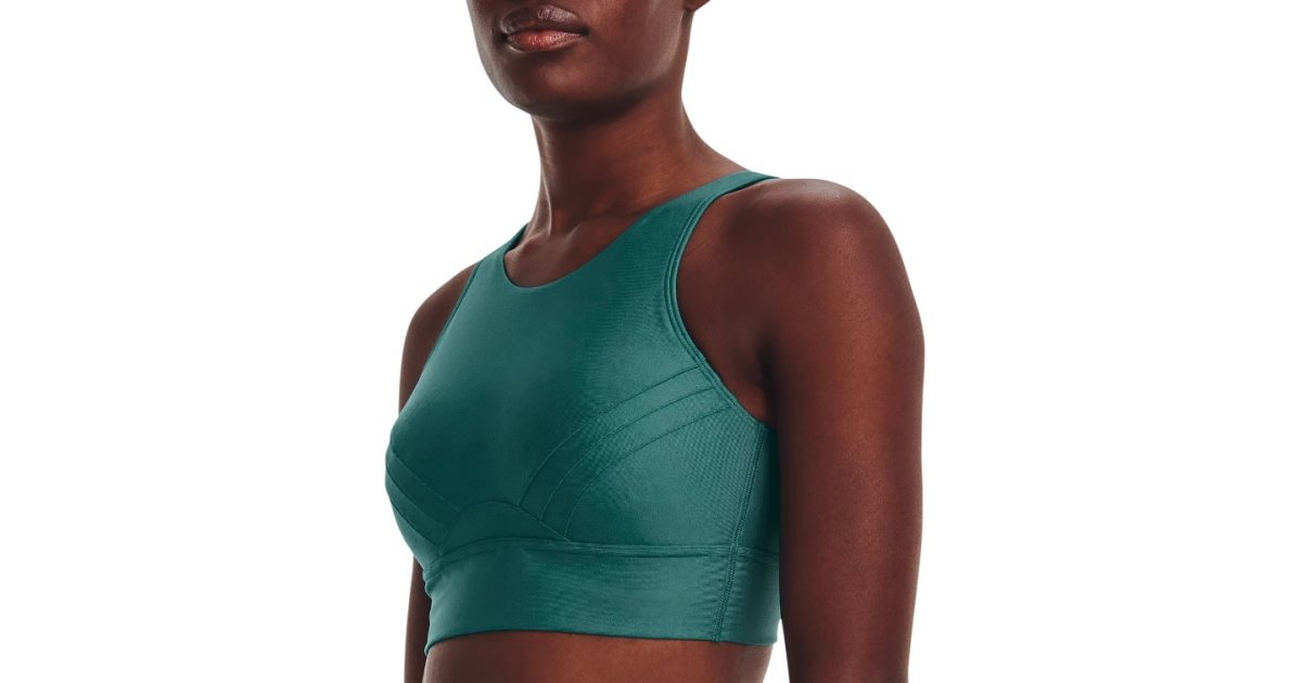 Podprsenka Under Armour Infinity Pintuck Mid Bra Zelené | 1376883-722, 1