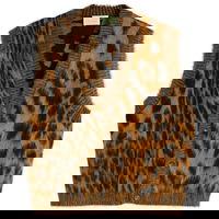 Brushed Leopard Print Vest