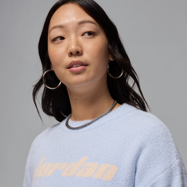 Sveter Jordan Jordan Fuzzy Cropped Sweater Modrá | HF9453-407, 4
