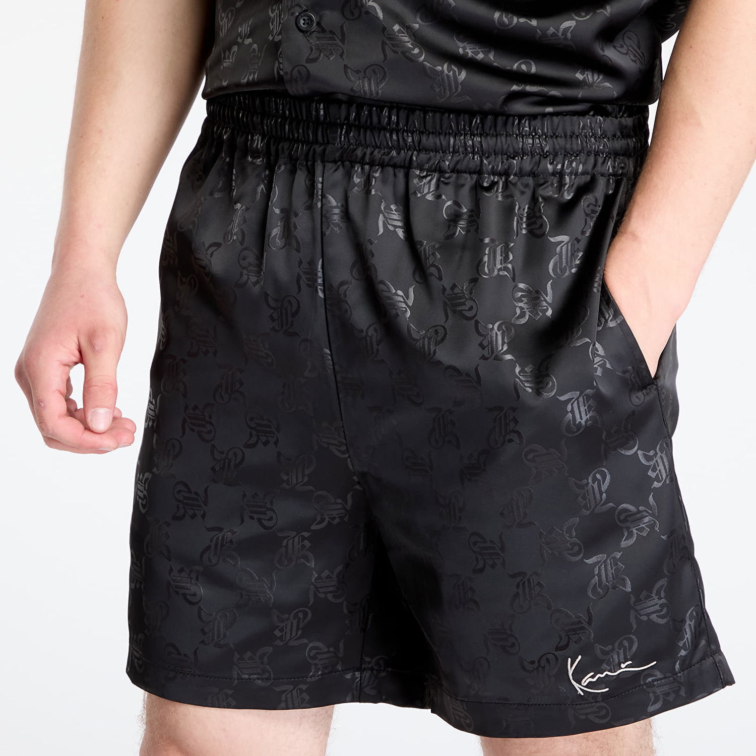 Šortky Karl Kani Karl Kani Signature AOP Resort Shorts Čierna | PD00005302, 1