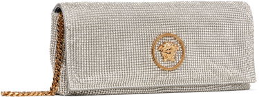 Kabelka Versace Versace 'La Medusa' Crystal Clutch Metalická | 1019867_1A15325, 1