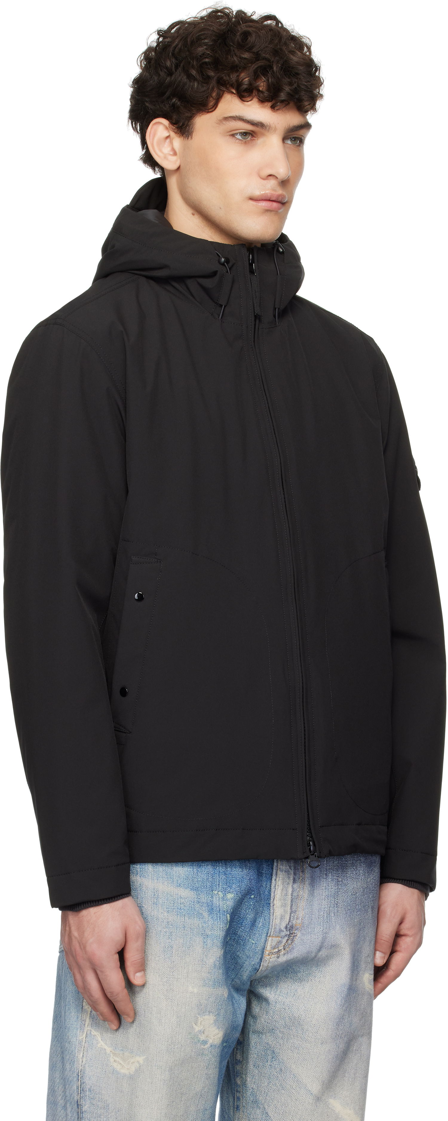 Vetrovka Stone Island Stone Island Soft Shell Jacket Čierna | K1S15 4100047 S0A27, 1
