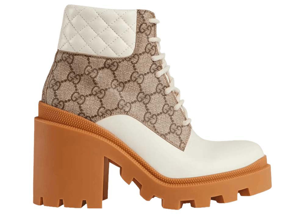 Tenisky a topánky Gucci GG Ankle Boot Beige White (Women's) Biela | 659691 UC810 9066, 0