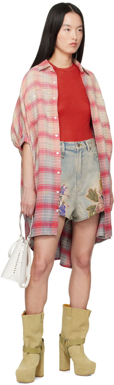 Košeľa R13 R13 Plaid Oversized Boxy Shirt Dress Rôznofarebný | R13WR019-R506B, 3