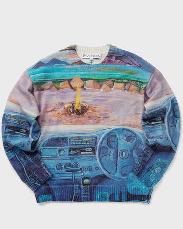 Sveter JW Anderson PRINTED JUMPER Modrá | KW1222-YN0373-835, 0