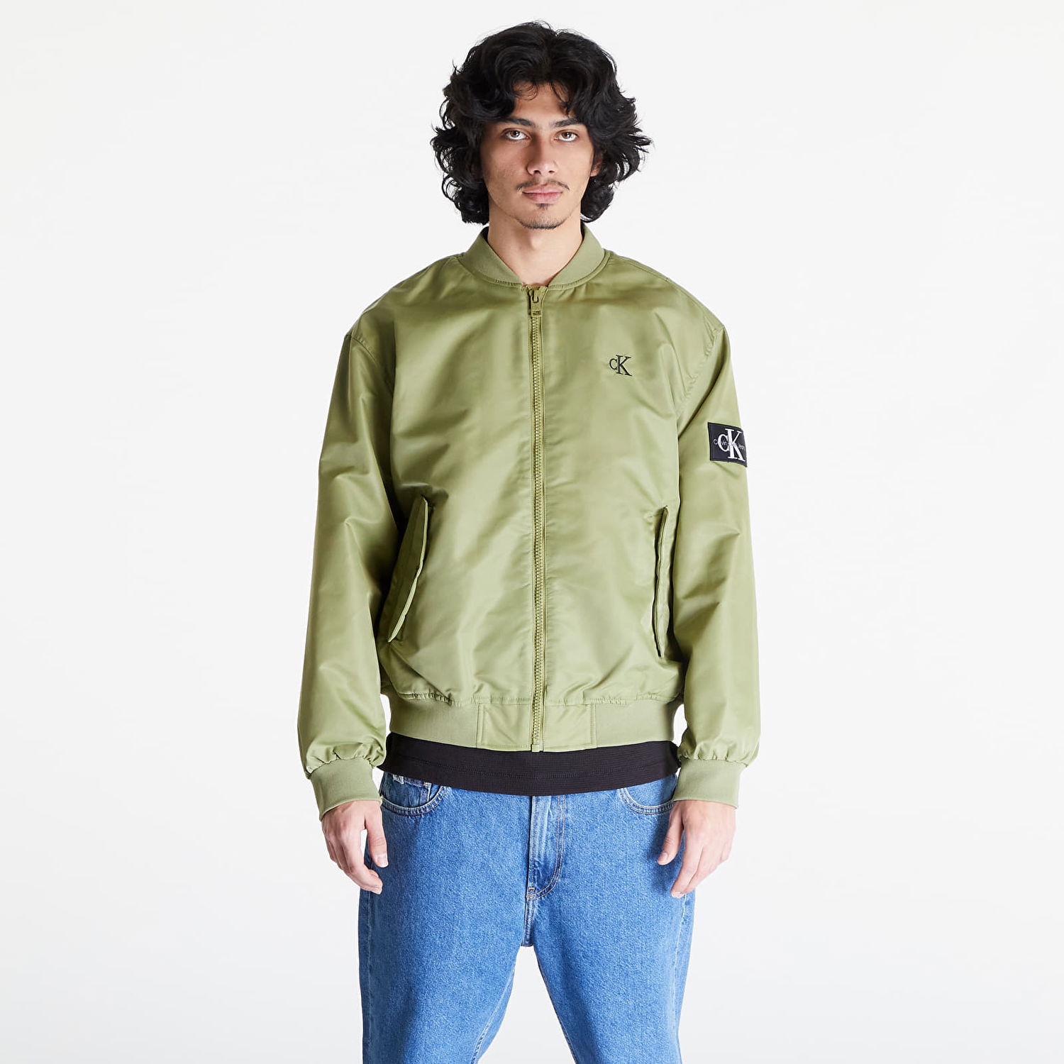 Bunda CALVIN KLEIN Jeans Bomber Jacket Zelené | J30J325110 L9N, 0