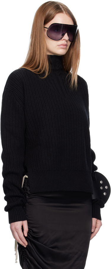 Sveter Rick Owens Rick Owens Concordians Fisherman Turtleneck Hnedá | RP02E4648 KWV, 4