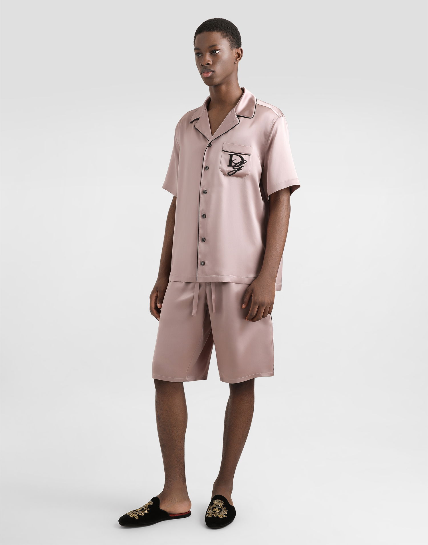 Šortky Dolce & Gabbana Silk Shorts Fialová | GV5MAZFU1AUF2815, 1