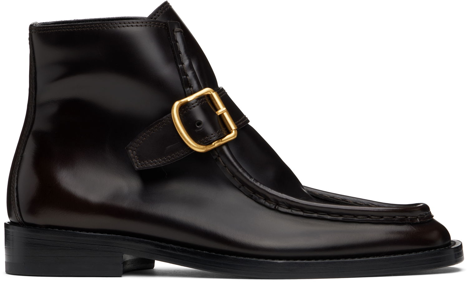 Tenisky a topánky Dries Van Noten Buckle Leather Boots Hnedá | WS242-1381-107, 0