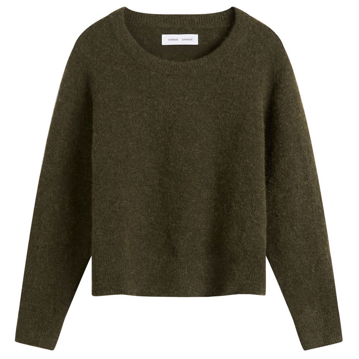 Sveter Samsoe Samsoe Nor-O Fuzzy Knit Jumper Zelené | F00022152-CLR002335, 1
