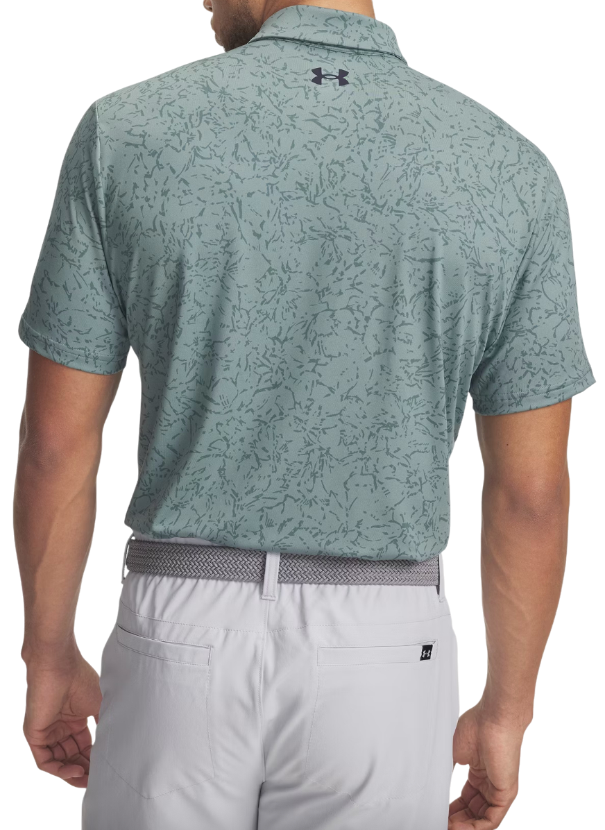 Polo tričko Under Armour Playoff 3.0 Printed Polo Tyrkysová | 1378677-323, 1