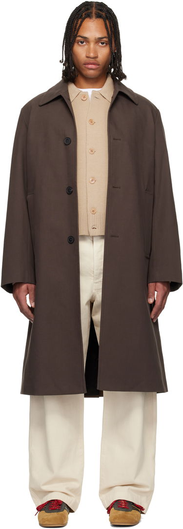 Kabáty Dries Van Noten Dries Van Noten Cotton Canvas Coat Hnedá | 252-020243-2106, 0