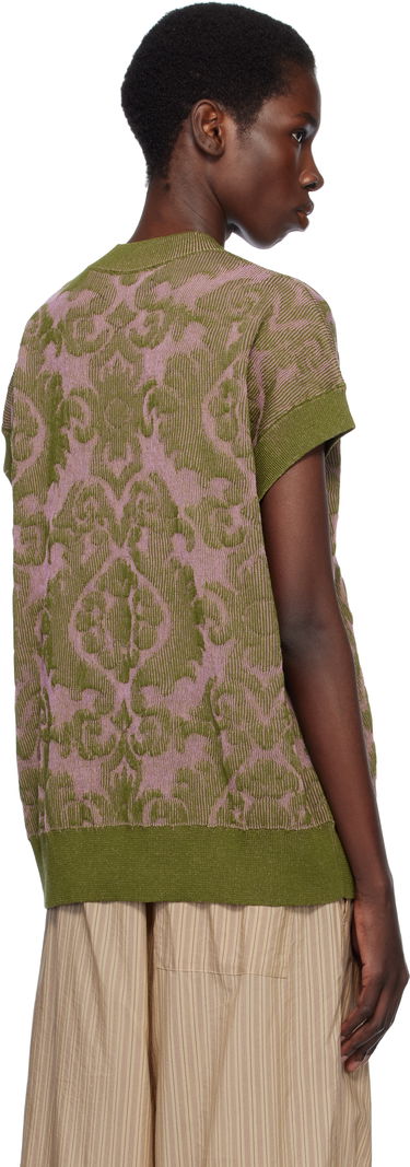 Sveter Dries Van Noten Dries Van Noten Jacquard Knit Top Zelené | 251-011227-1716, 2