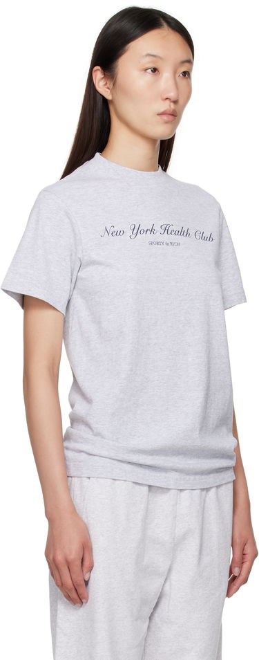 Tričko Sporty & Rich Sporty & Rich 'NY Health Club' T-Shirt Šedá | TO043602043GY03, 1