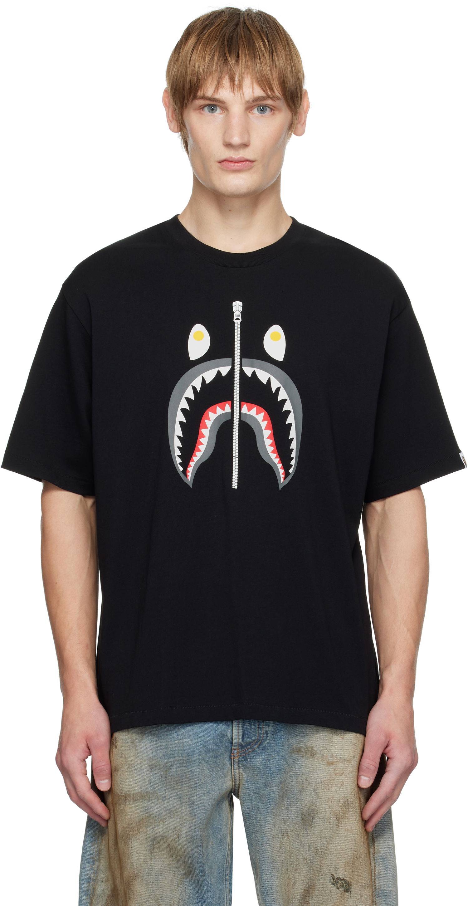 Tričko BAPE Shark Graphic T-Shirt Čierna | 001TEK701310M, 0