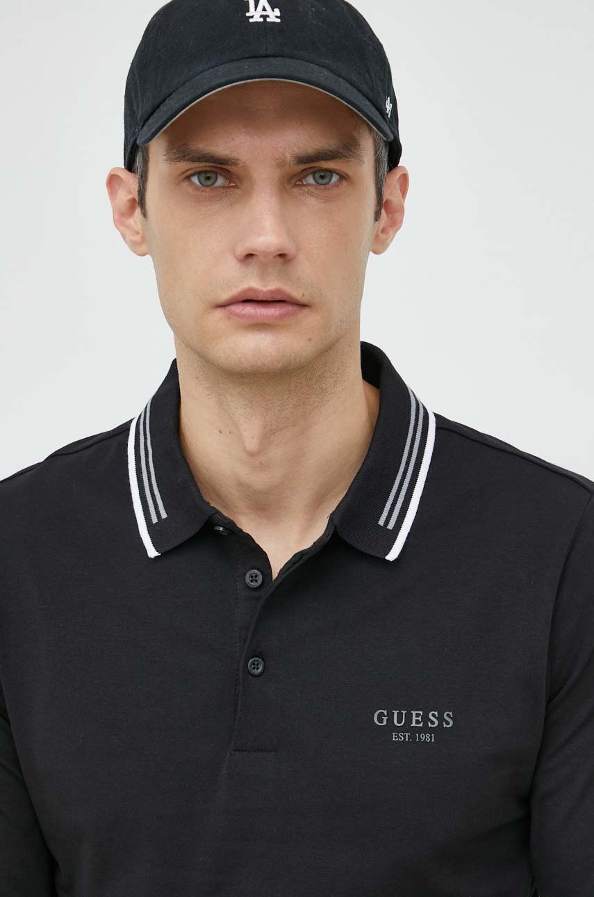 Polo tričko GUESS Polo Shirt Čierna | M2BP36.J1314, 0
