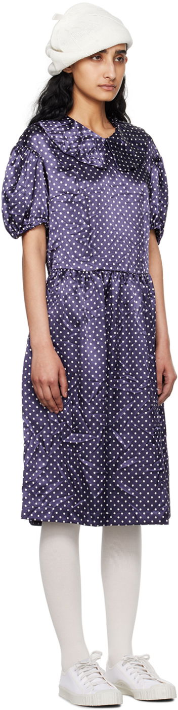 Šaty Comme des Garçons Comme des Garçons Girl Polka Dot Midi Dress Navy | NM-O010-051, 1