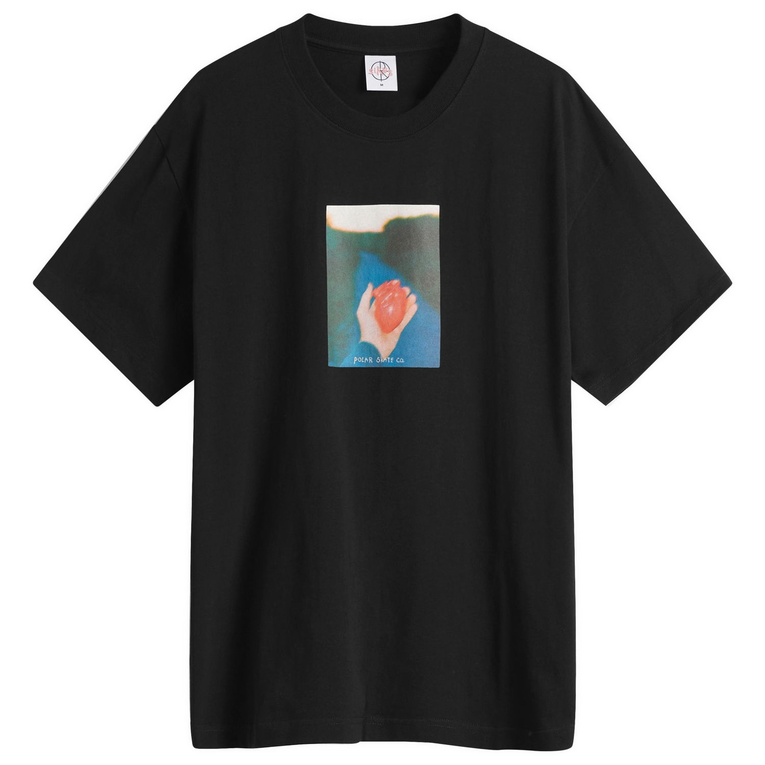 Tričko Polar Skate Co. Polar Skate Co. Heart in Hand Graphic Tee, Size Large Čierna | PSC-SP25-15, 0
