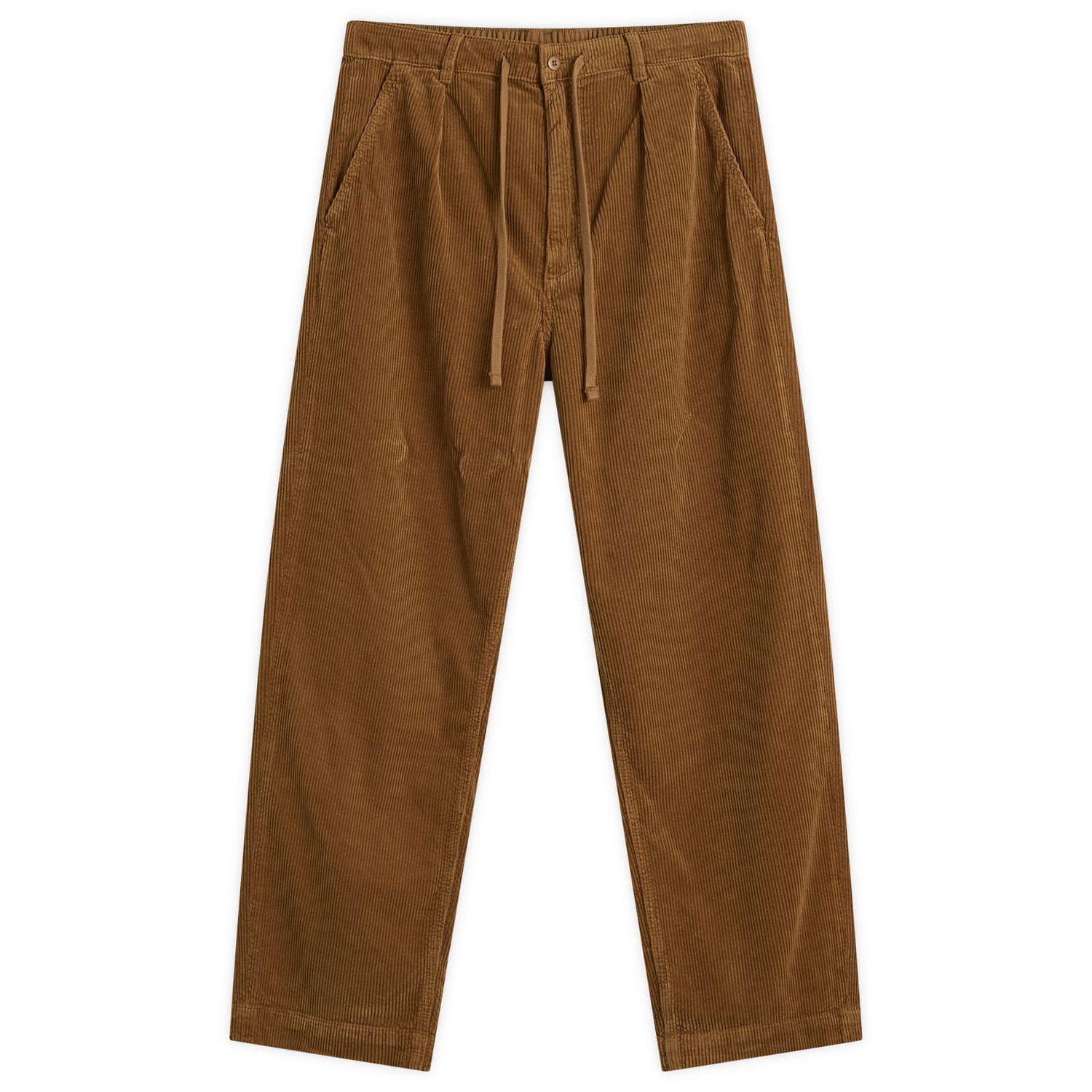 Nohavice Polo by Ralph Lauren Pleated Corduroy Easy Pants, Size Large Hnedá | 710944489007-BRN, 0