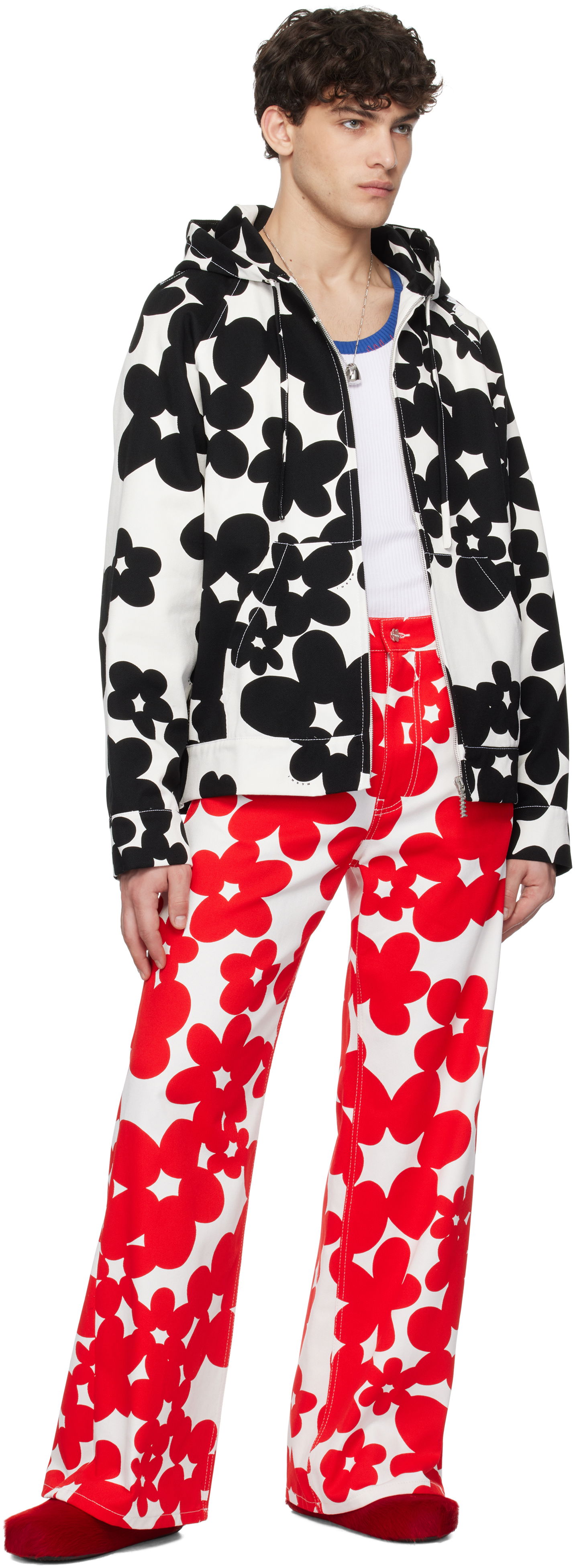 Marni Dillies Print Hooded Jacket