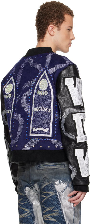 Bomber bunda Who Decides War Who Decides War Hardware Cathedral Leather Varsity Jacket Rôznofarebný | 1131250010FW25, 2