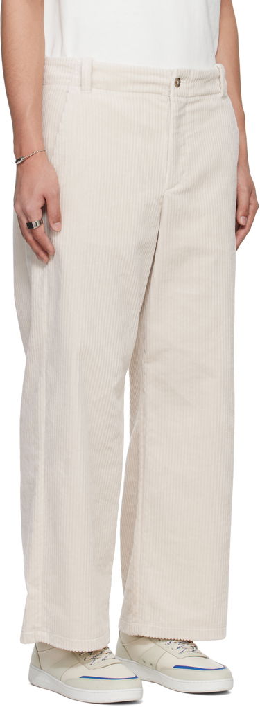 Nohavice A.P.C. A.P.C. River Corduroy Wide-Leg Pants Béžová | COHDW-H08470, 1
