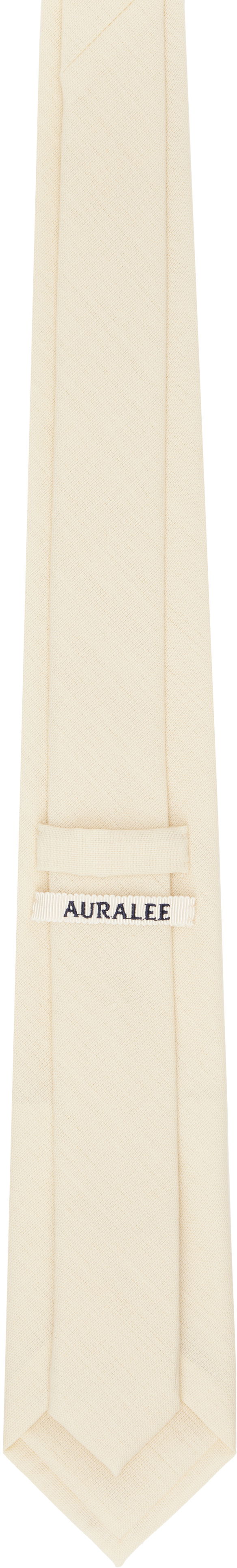 Opasok AURALEE Auralee Wool Kid Mohair Hop Sack Tie Béžová | A25ST08MH-M, 1