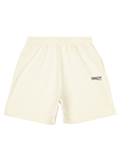 Šortky Balenciaga Political Campaign Large Fit Sweat Shorts Béžová | 676137TKVI90896 / 676137TKVI98962