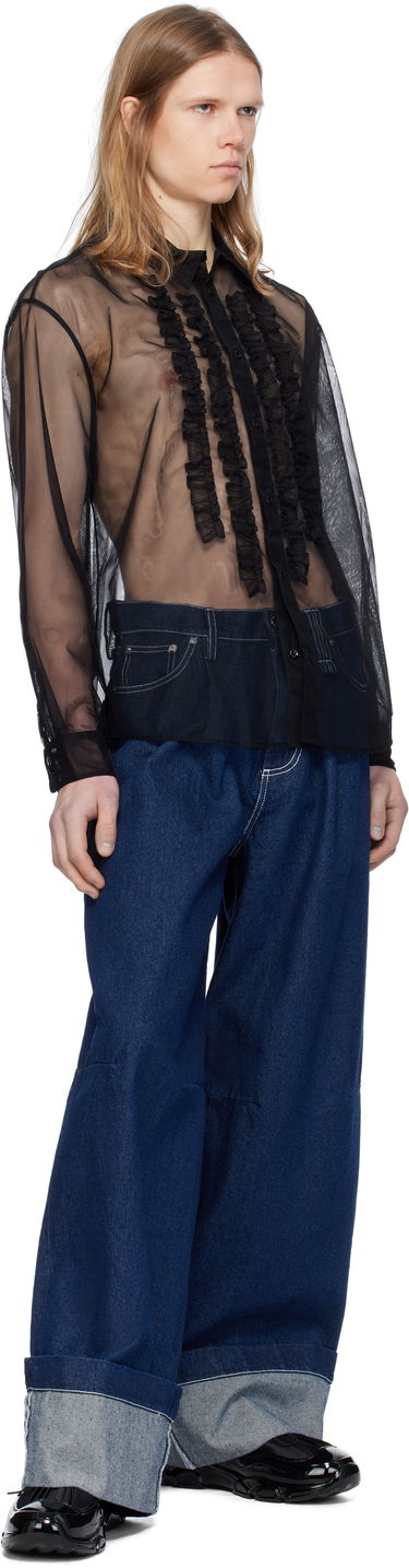 Džínsy Simone Rocha Simone Rocha Embellished Puddle Jeans Modrá | 4131B 1231, 3