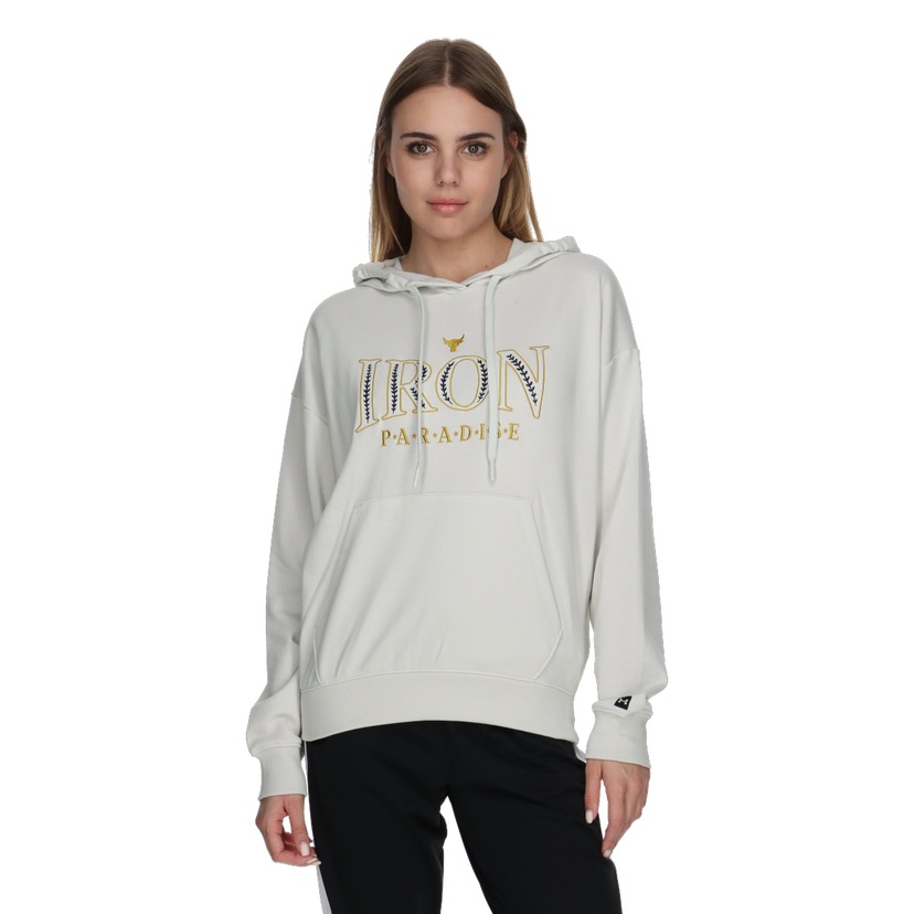 Mikina Under Armour Project Rock Everyday Terry Hoodie Biela | 1380186-114