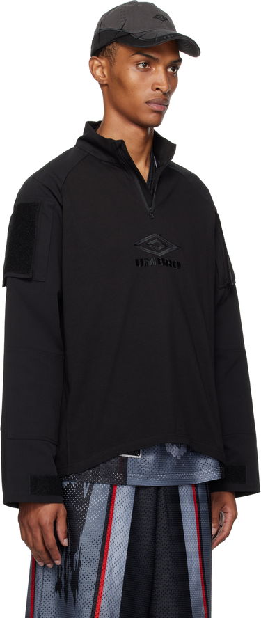 Mikina Umbro Umbro Tactical Half Zip Sweatshirt Zelené | UBMW0254JY68, 4