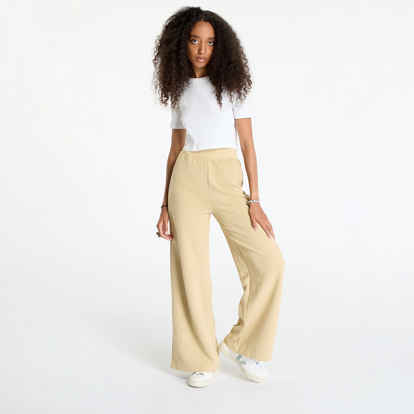 Hoden Wide Leg Jogger Khaki Stone