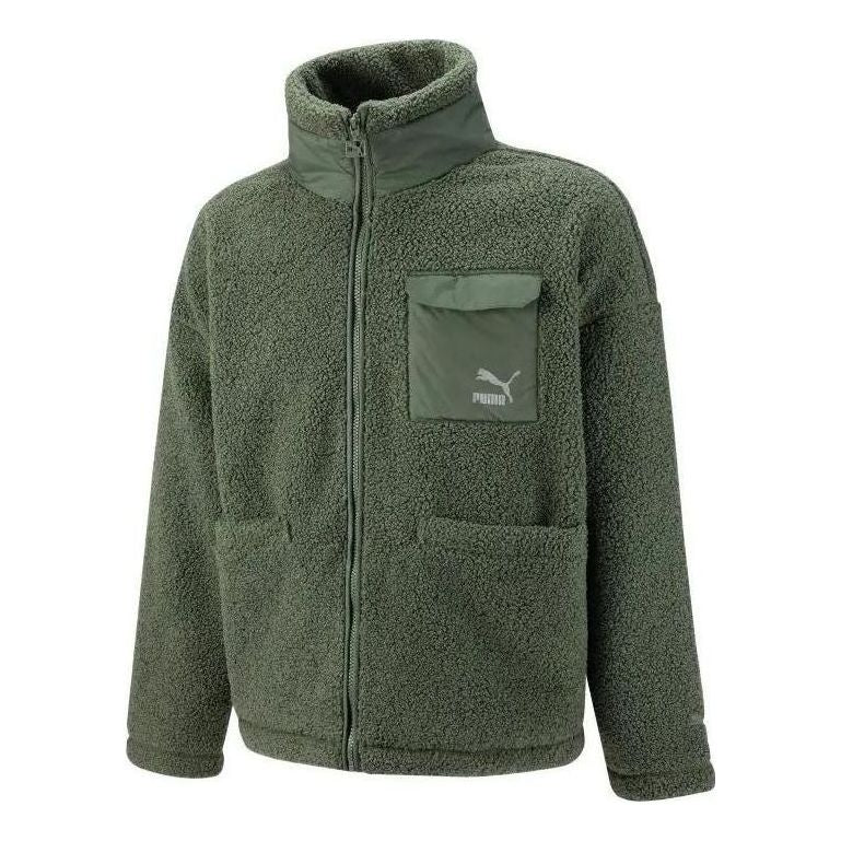 Parka Puma Patch Pocket Sherpa Jacket Zelené | 539570-64, 0