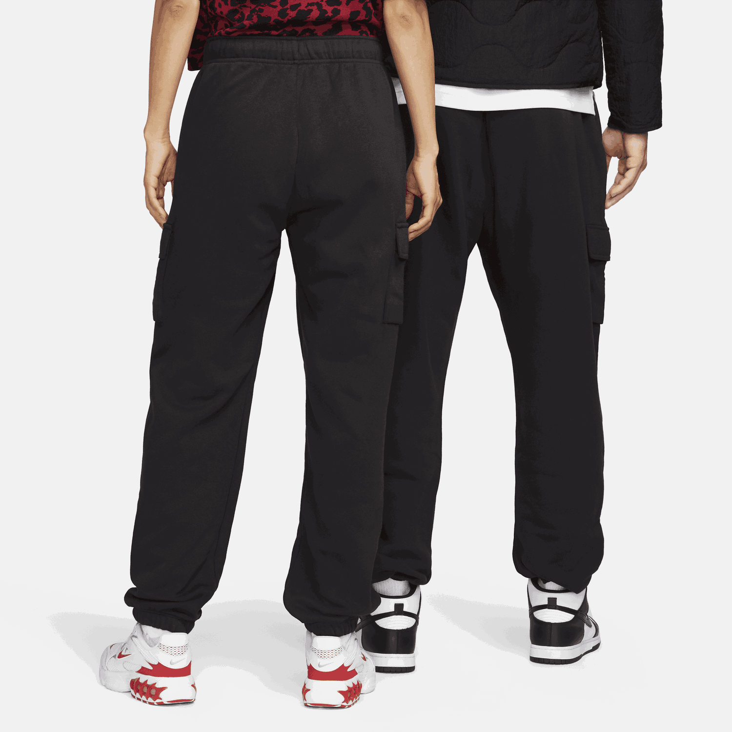 Tepláky Nike Sportswear Club Fleece Oversized Cargo Tracksuit Bottoms Čierna | DQ5196-010, 1