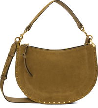 Isabel Marant Oskan Soft Zipped Suede Shoulder Bag